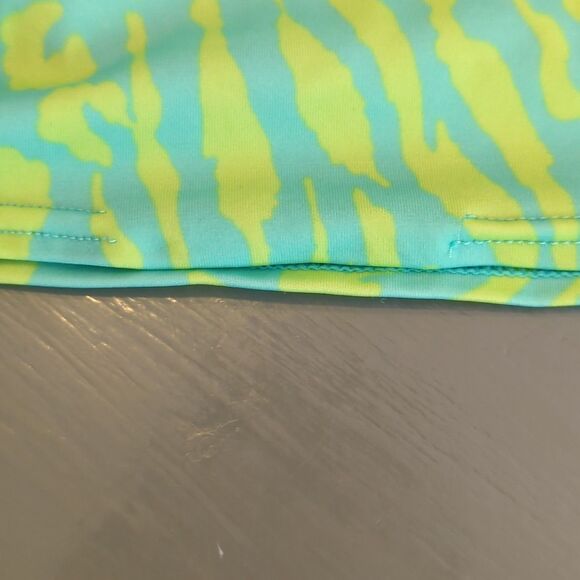 Victorias Secret Push Up Swim Tankini Top Swimsuit Womens 38C Teal Center Tie - Picture 8 of 8